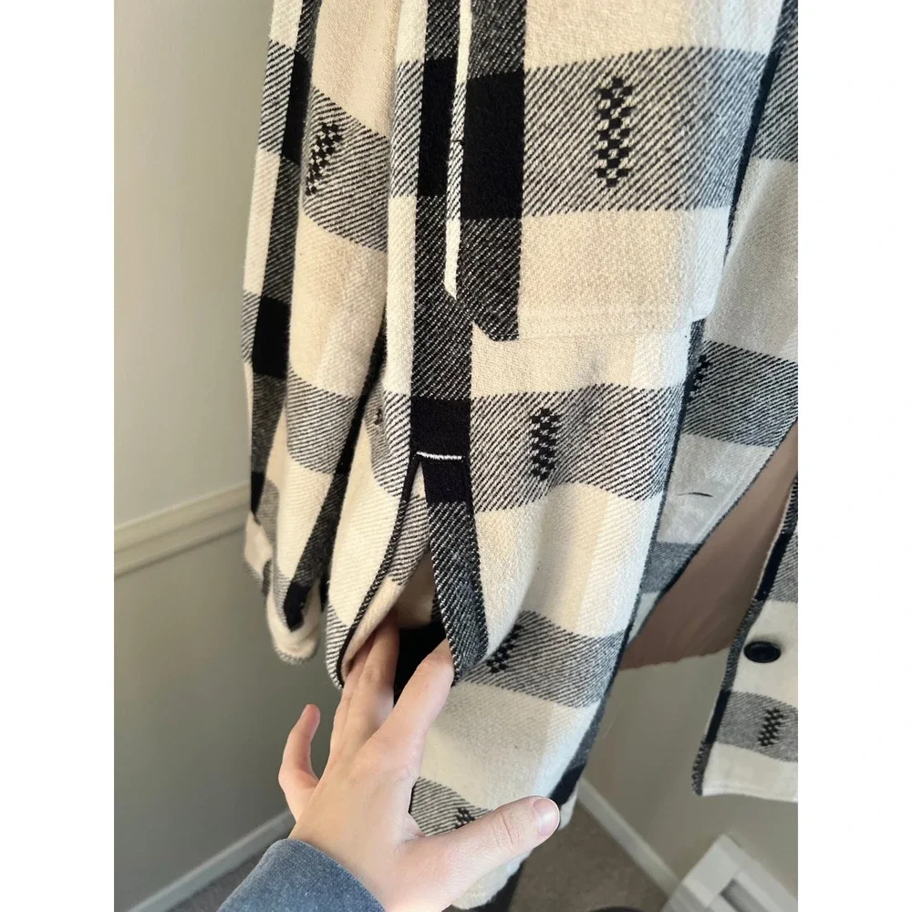 Lucky Brand Mens Buffalo Plaid Flannel Shacket - Picture 5 of 7